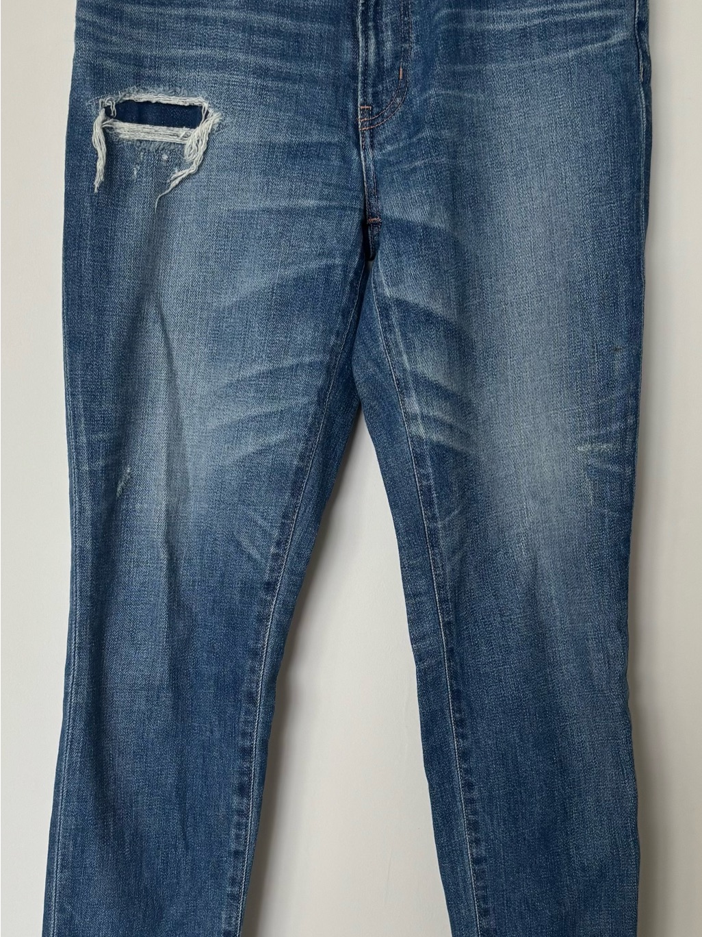 Moussy Blue Denim Jeans With Subtle Fading